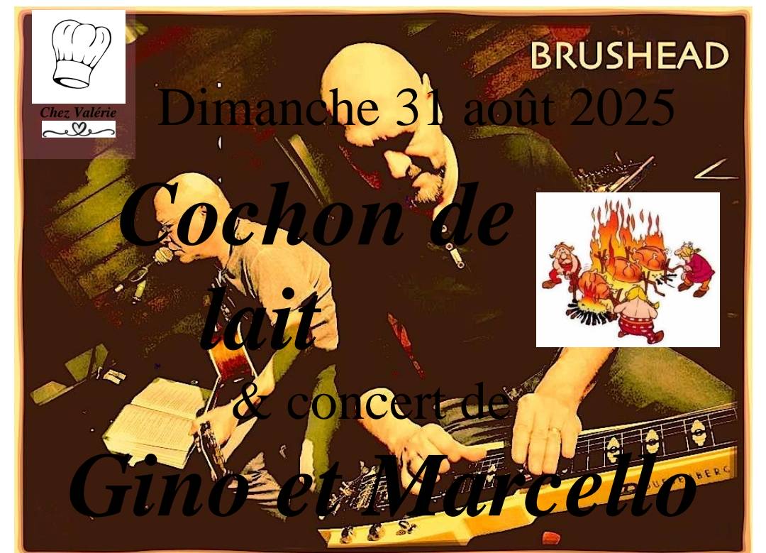 COCHON DE LAIT / DESSERT &amp; BRUSHEAD EN CONCERT LE 31 AOUT Saint-Louis