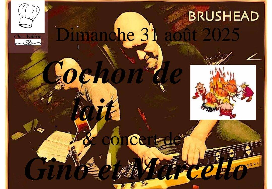 COCHON DE LAIT / DESSERT &amp; BRUSHEAD EN CONCERT LE 31 AOUT Saint-Louis