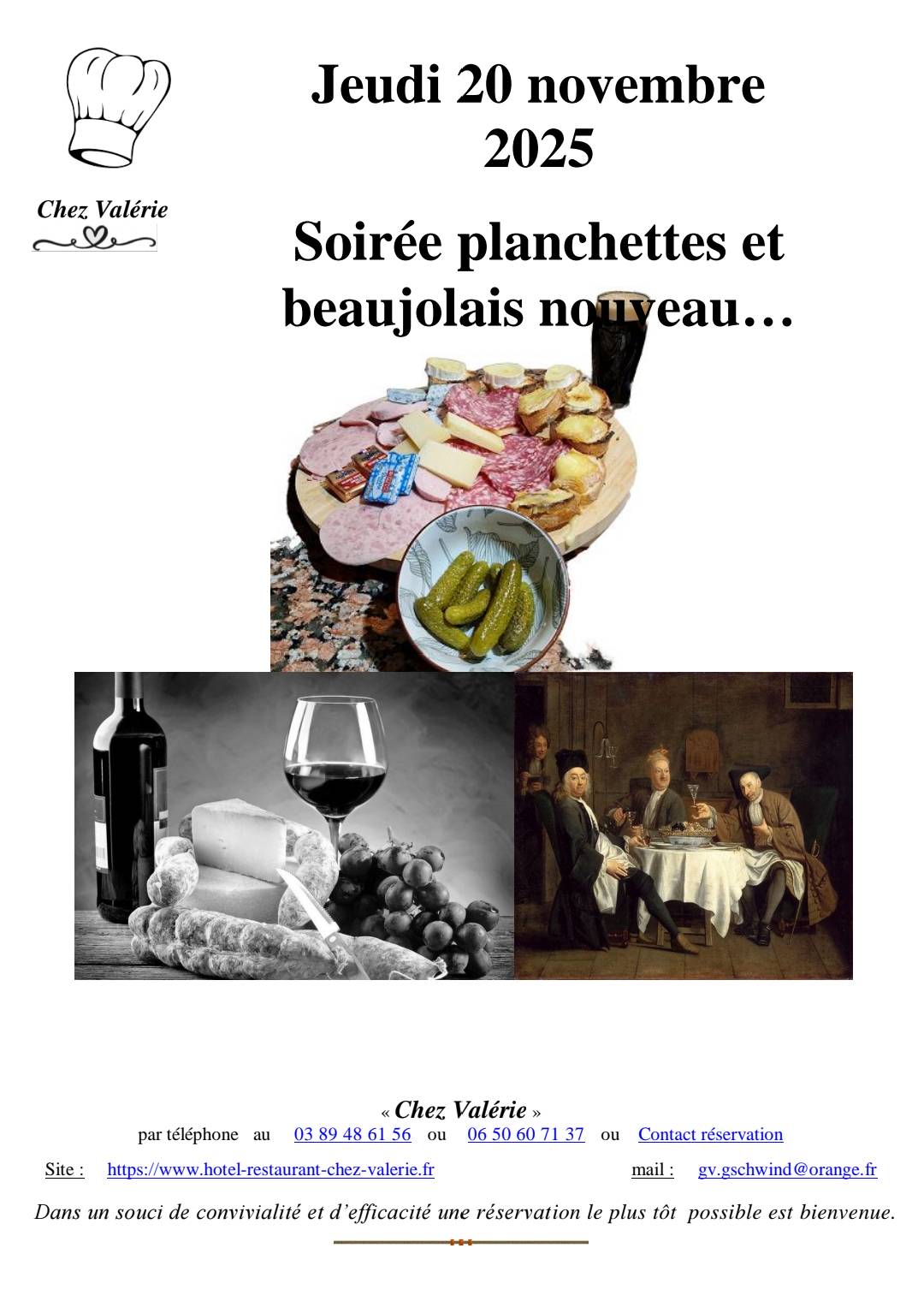 BEAUJOLAIS NOUVEAU ET PLANCHETTES Cernay 0
