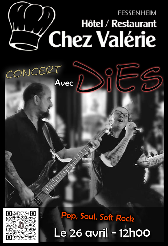 DiES EN CONCERT BIENT&Ocirc;T…25 AVRIL &agrave; MIDI Saint-Louis