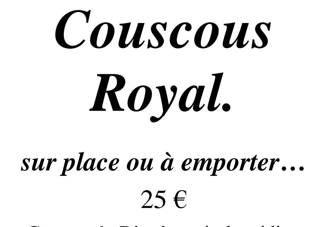 COUSCOUS LE 26 AVRIL &amp;… CONCERT Colmar