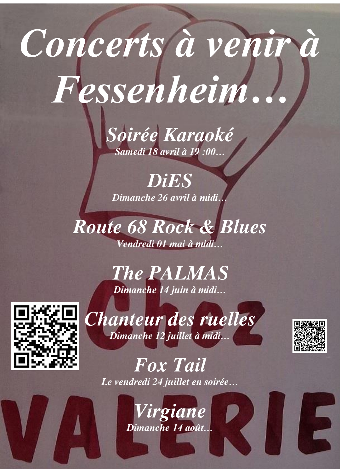 LES CONCERTS…2026 Saint-Louis