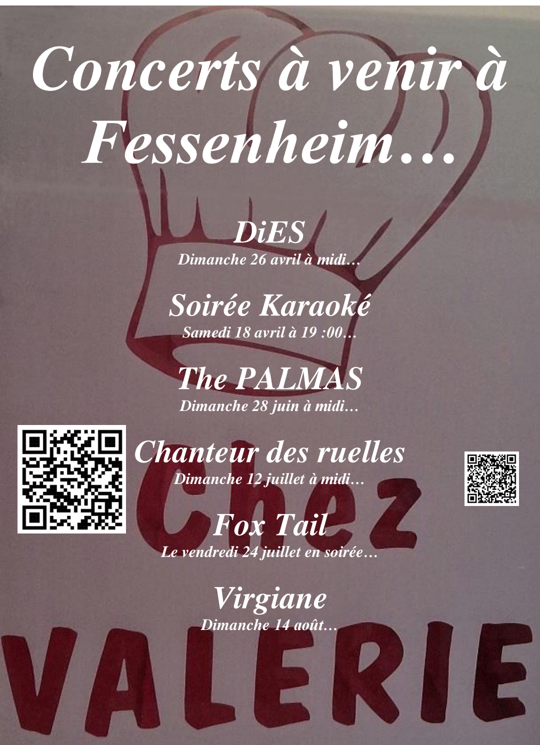 LES CONCERTS…2026 Saint-Louis
