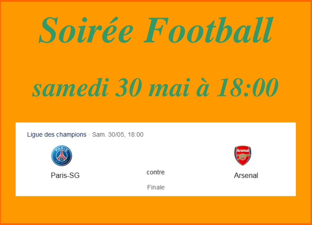 SOIREE FOOT SAMEDI 30 MAI Mulhouse