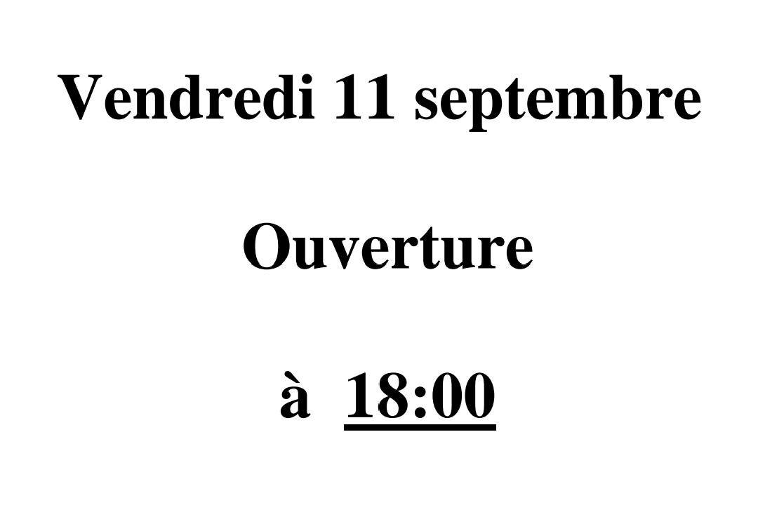 VENDREDI 11 SEPTEMBRE Illzach