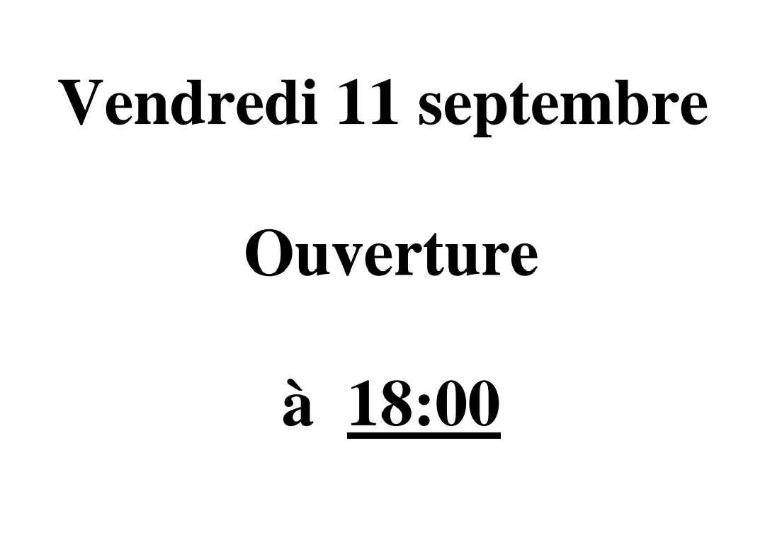 VENDREDI 11 SEPTEMBRE Illzach